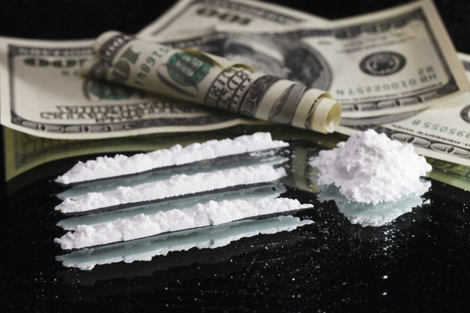 cocaine, money, lines of coke, lines of blow